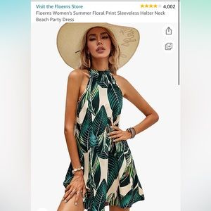 Floerns Tropical Sleeveless Dress